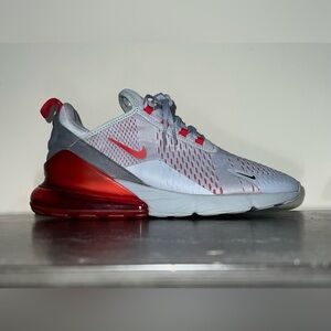 Nike Air Max 270 Liquid Metal Wolf Grey - men’s 11.5 (stains, scuffs, wear)
